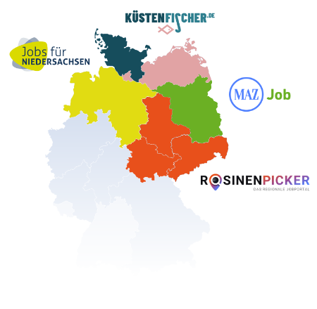 Karte .jobs Netzwerk